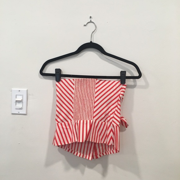 Diane Von Furstenberg candy stripe bustier top - Picture 5 of 8